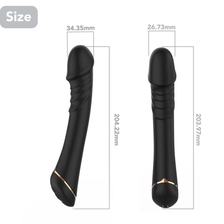Wibrator do punktu G czarny, 9 trybów wibracji, wodoodporny, USB