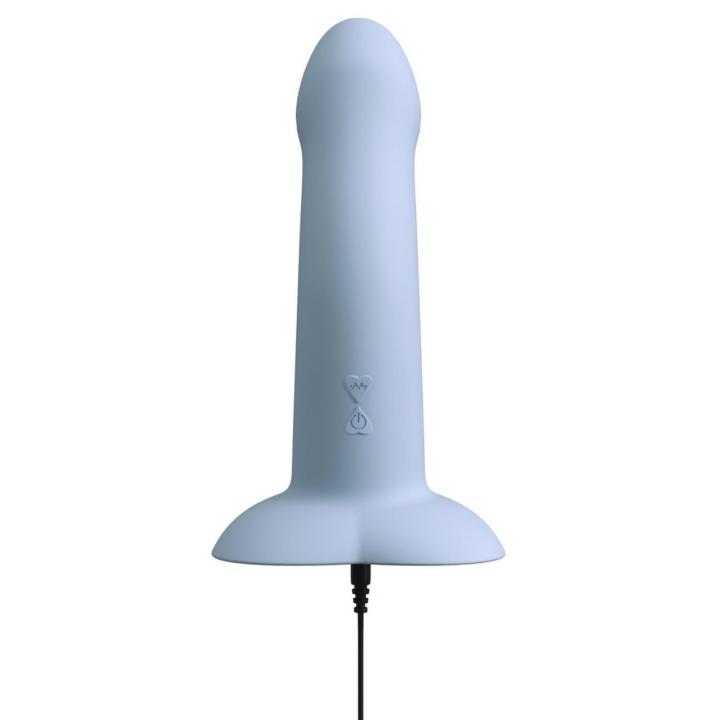 Niebieskie dildo do punkt G z przyssawką serce niebieski, 10 trybów, wodoodporny usb