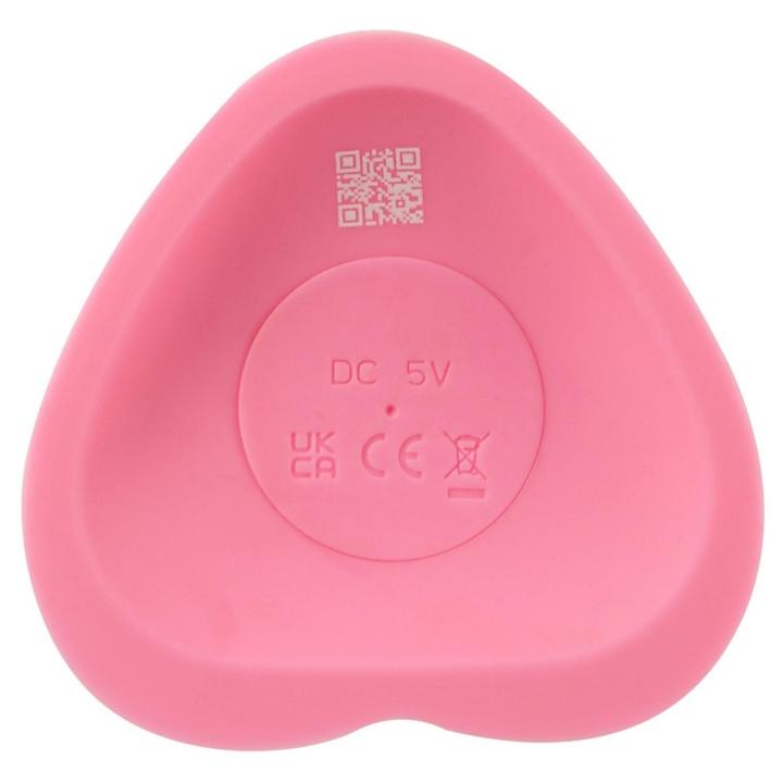 Różowy wibrator punkt G z przyssawką serce 19 cm, 10 trybów, usb