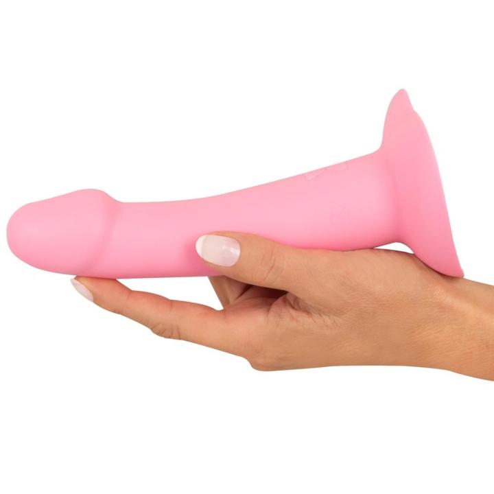 Różowy wibrator punkt G z przyssawką serce 19 cm, 10 trybów, usb