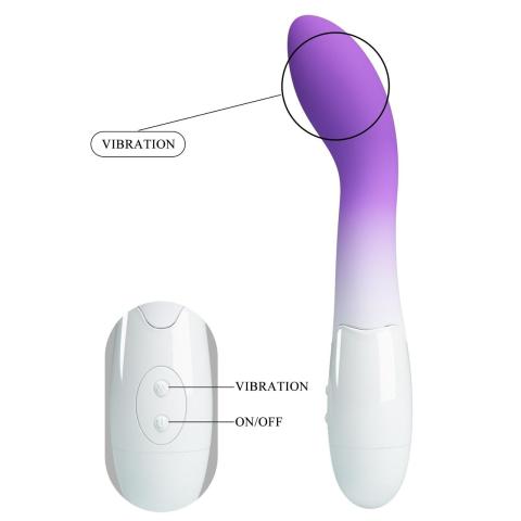 Wibrator do punktu G z 30 trybami wibracji - silikon i ABS