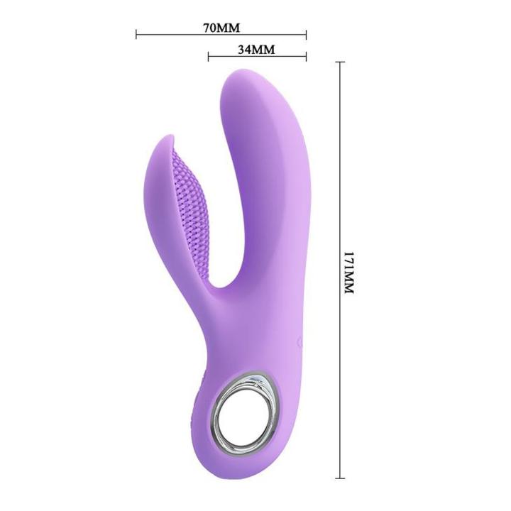 Silikonowy wibrator punktu G USB niebieski – 7 trybów i 5 poziomów mocy