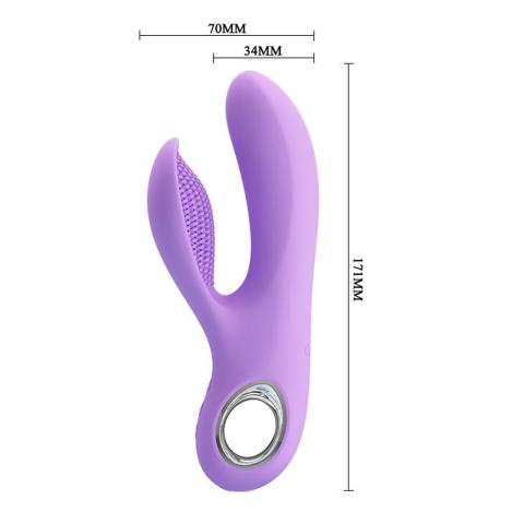 Silikonowy wibrator punktu G USB niebieski – 7 trybów i 5 poziomów mocy