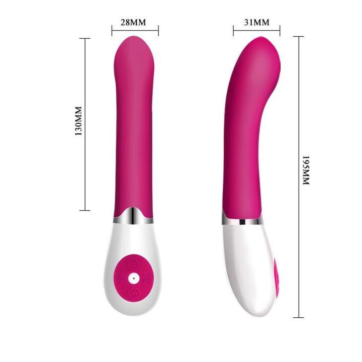 Silikonowy wibrator punktu G 19,5 cm – 30 trybów, dotykowe sterowanie