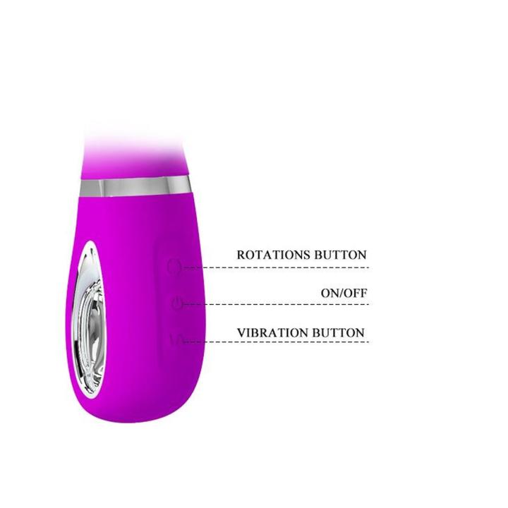 Wibrator króliczek do punktu g usb z rotacją i 12 trybami wibracji