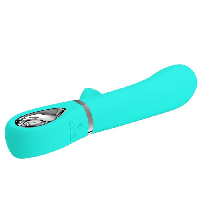 Zielony wibrator do punktu g z króliczkiem usb – 7 trybów wibracji