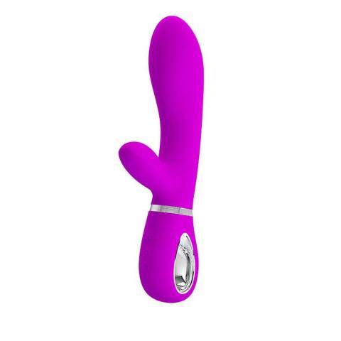 Wibrator króliczek USB do punktu G i łechtaczki, 7 trybów, fioletowy