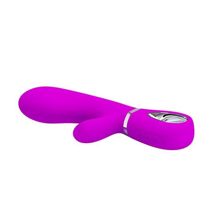 Wibrator króliczek USB do punktu G i łechtaczki, 7 trybów, fioletowy