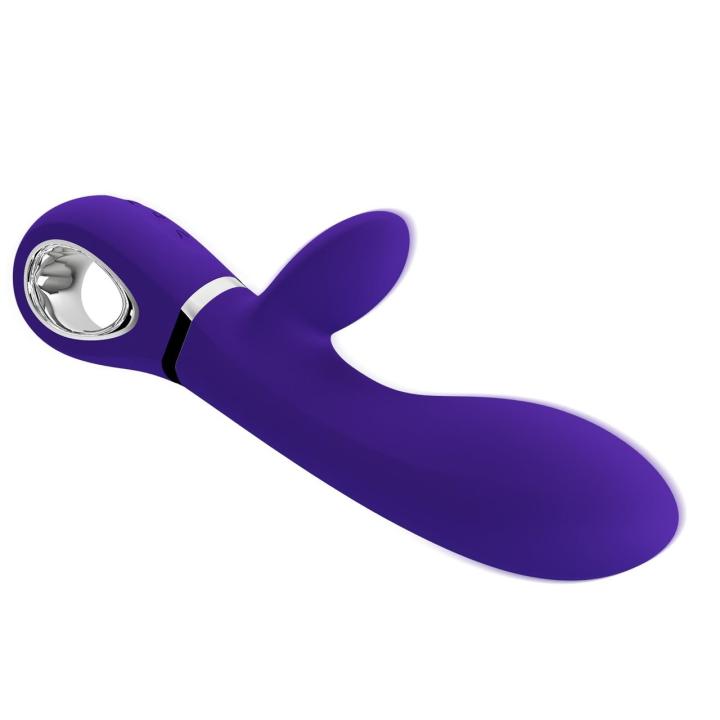 Wibrator do punktu G z króliczkiem USB – 7 trybów wibracji, silikonowy