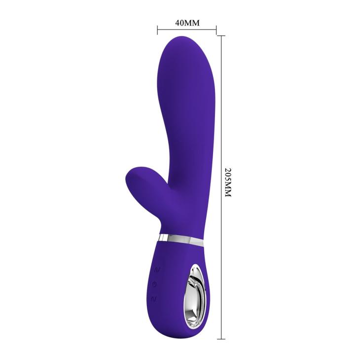 Wibrator do punktu G z króliczkiem USB – 7 trybów wibracji, silikonowy