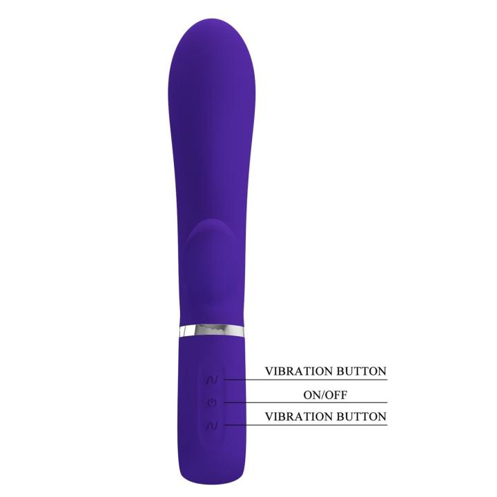 Wibrator do punktu G z króliczkiem USB – 7 trybów wibracji, silikonowy