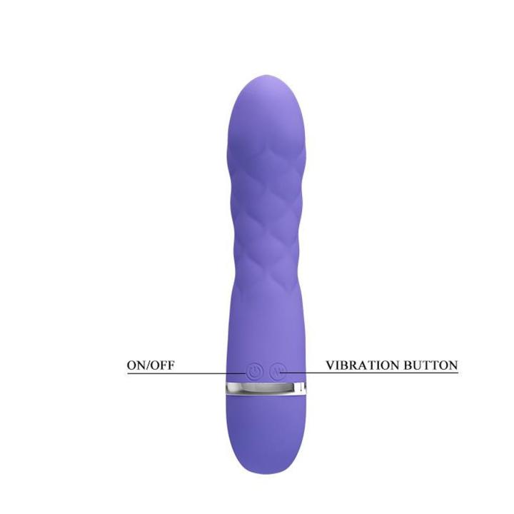 Fioletowy wibrator punktu G 7 trybów silikonowy 18,8 cm