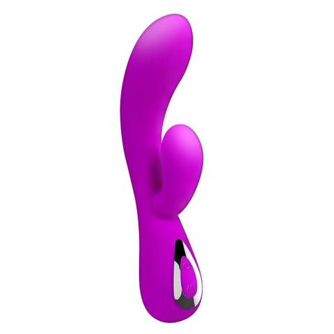 Podwójny wibrator punkt G i łechtaczki USB 10 trybów 19 cm
