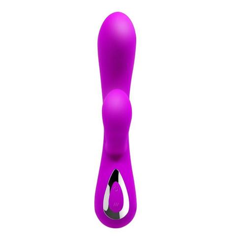 Podwójny wibrator punkt G i łechtaczki USB 10 trybów 19 cm