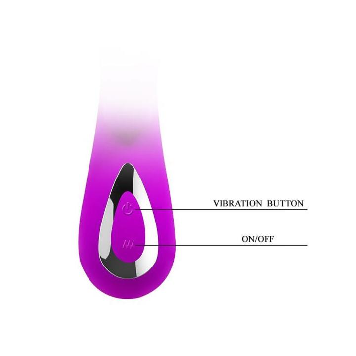 Podwójny wibrator punkt G i łechtaczki USB 10 trybów 19 cm