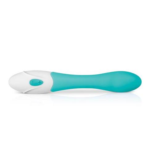 Wodoodporny wibrator punktu G turkusowy 10 trybów, silikon, USB