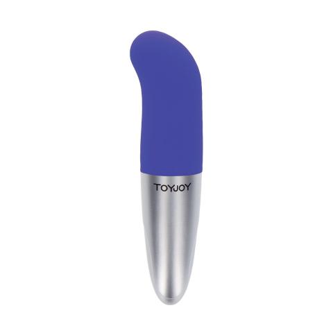 Mini wibrator do punktu G fioletowy 12 cm z wypustkami wodoodporny