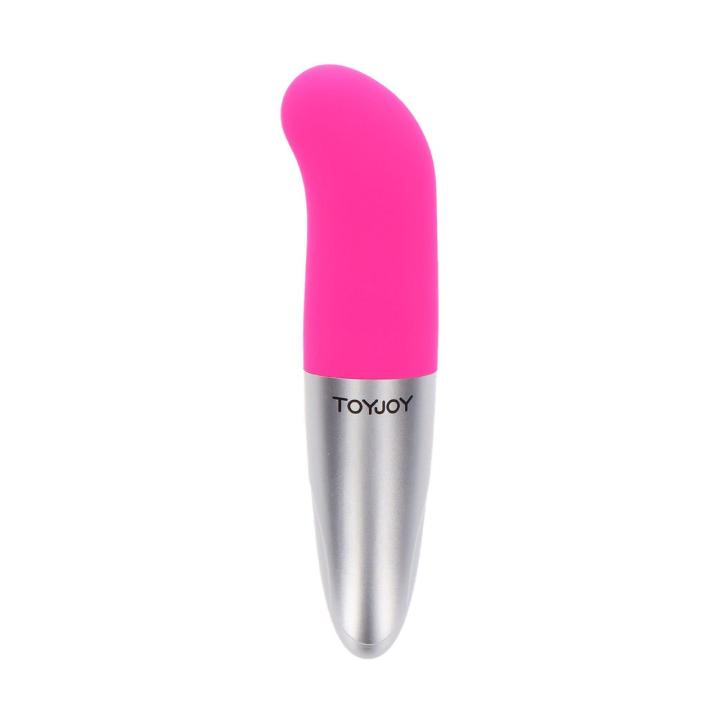 Mini wibrator do punktu G 12 cm z wypustkami, wodoodporny, Różowy