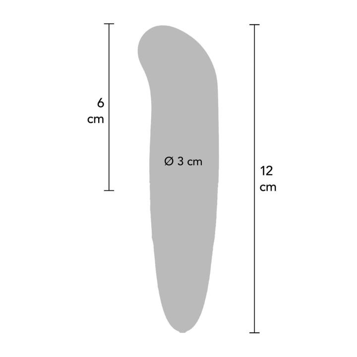 Mini wibrator do punktu G 12 cm z wypustkami, wodoodporny, Różowy