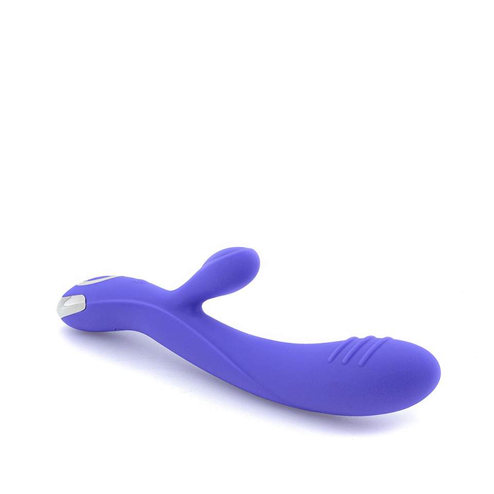 Fioletowy silikonowy wibrator króliczek do stymulacji łechtaczki i masażu pochwy