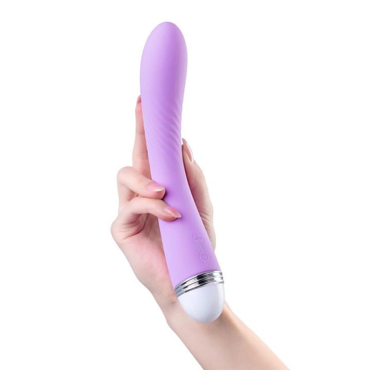 Wibrator do punktu G 22 cm silikonowy, fioletowy, 10 trybów, USB