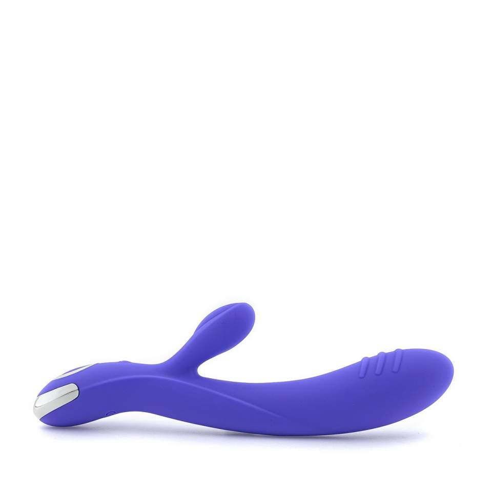 Fioletowy silikonowy wibrator króliczek do stymulacji łechtaczki i masażu pochwy