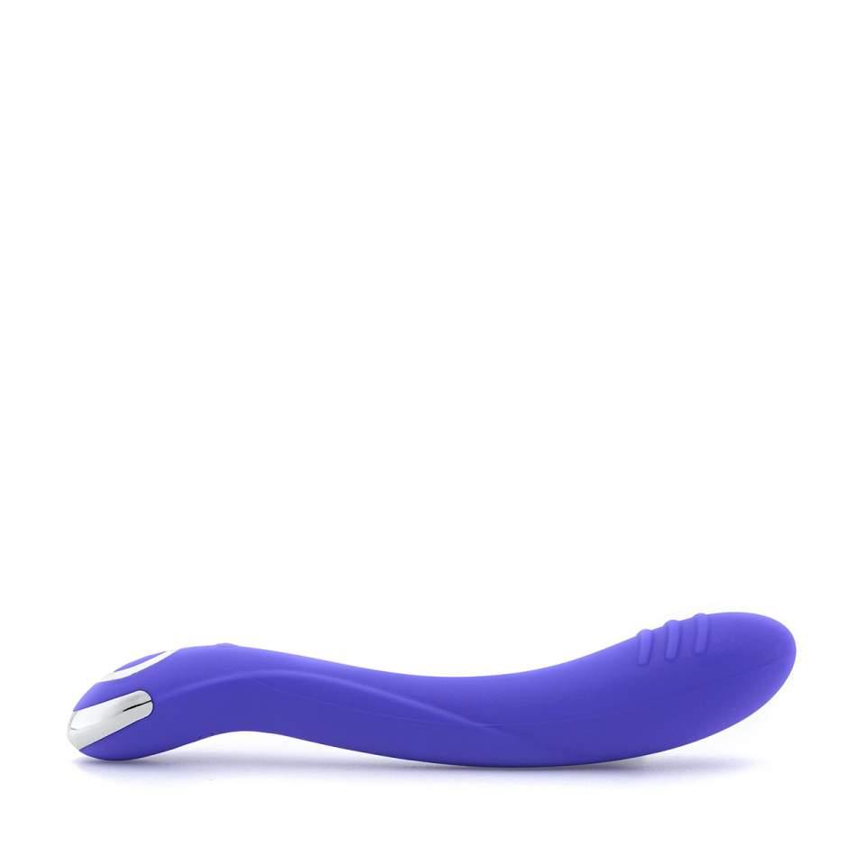 Fioletowy wibrator klasyczny wykonany z silikonu i tworzywa ABS