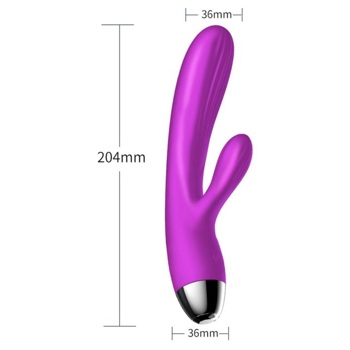 Wibrator królik z pulsacją i podgrzewaniem USB – 7+7 trybów, wodoodporny