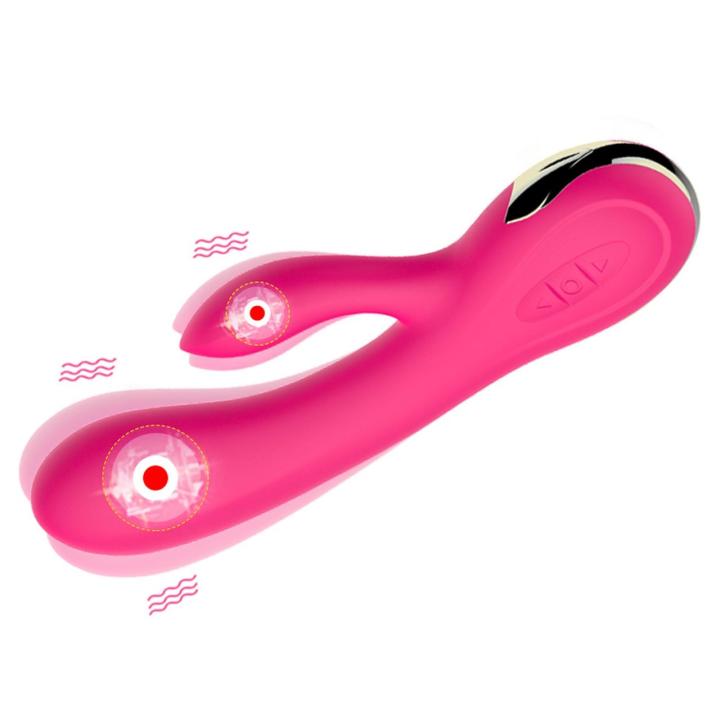 Silikonowy wibrator króliczek do punktu G z grzaniem i boosterem, USB, wodoodporny