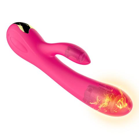 Silikonowy wibrator króliczek do punktu G z grzaniem i boosterem, USB, wodoodporny