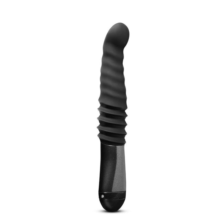 Dildo posuwiste wodoodporne czarne 25,4 cm – 3 prędkości, punkt G i P