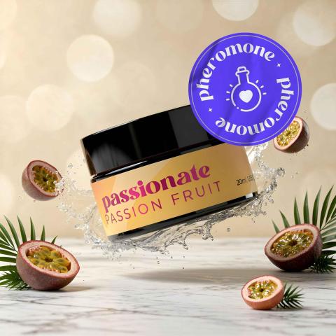 Świeca do masażu z feromonami marakuja 20 ml – ciepły olejek do masażu