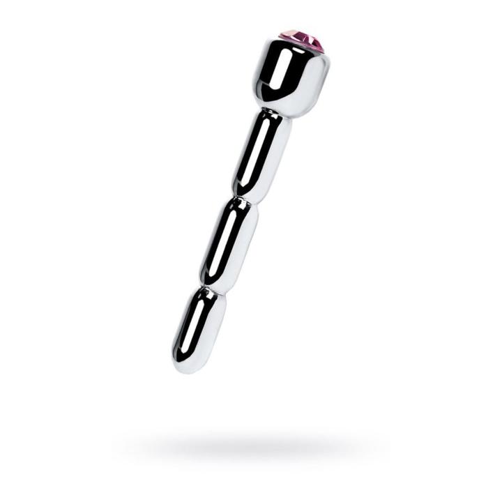 Srebrny dilator dla mężczyzn z kryształem 7 cm – metalowa precyzja