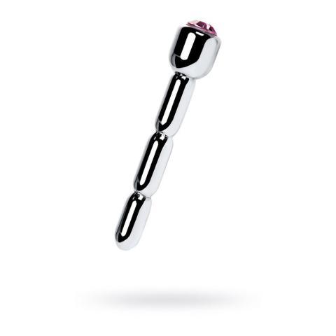 Srebrny dilator dla mężczyzn z kryształem 7 cm – metalowa precyzja