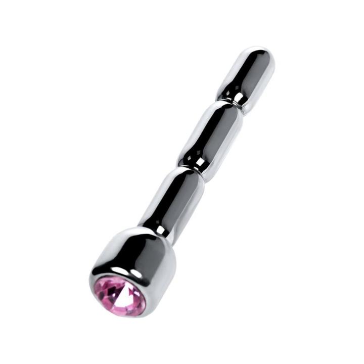 Srebrny dilator dla mężczyzn z kryształem 7 cm – metalowa precyzja