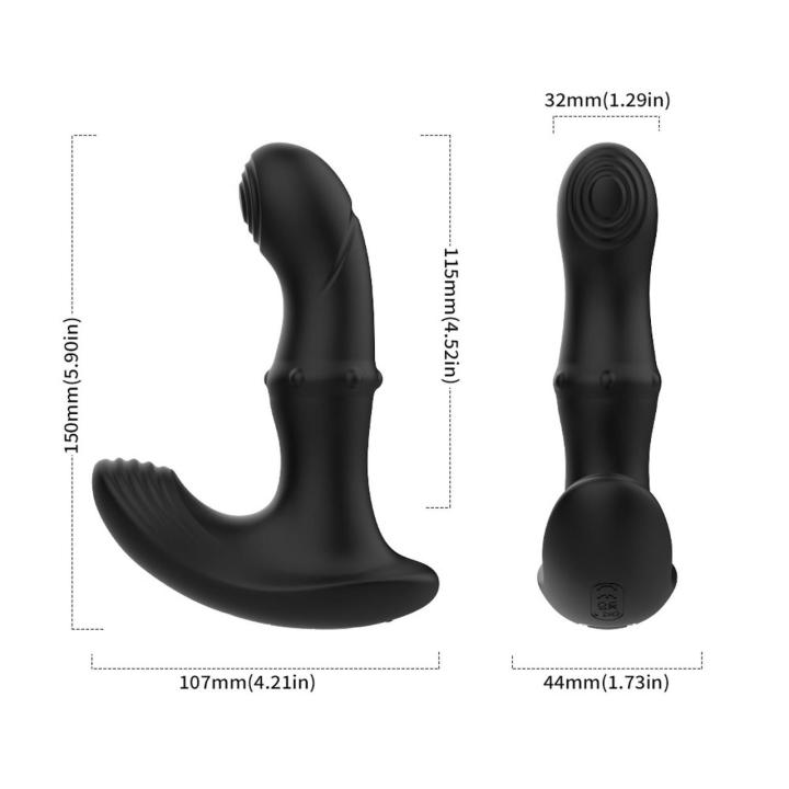 Wibrator duo punkt G i łechtaczka 15 cm | 9 programów, ruchoma główka