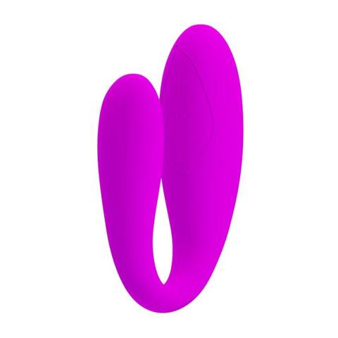 Stymulator punktu G z wycięciem do penetracji USB 30 trybów fioletowy