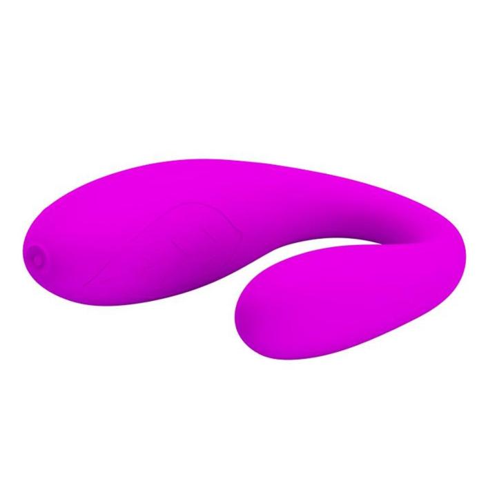 Stymulator punktu G z wycięciem do penetracji USB 30 trybów fioletowy