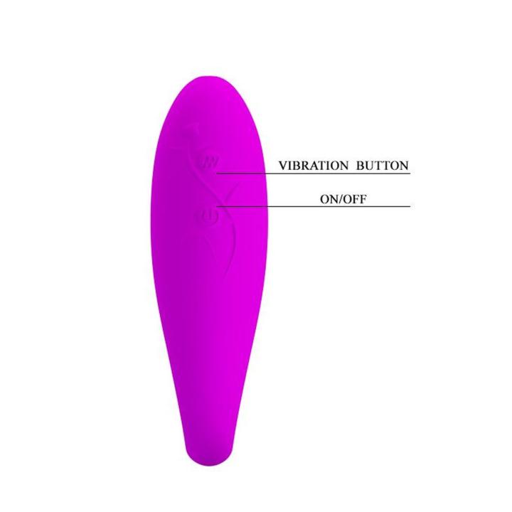 Stymulator punktu G z wycięciem do penetracji USB 30 trybów fioletowy