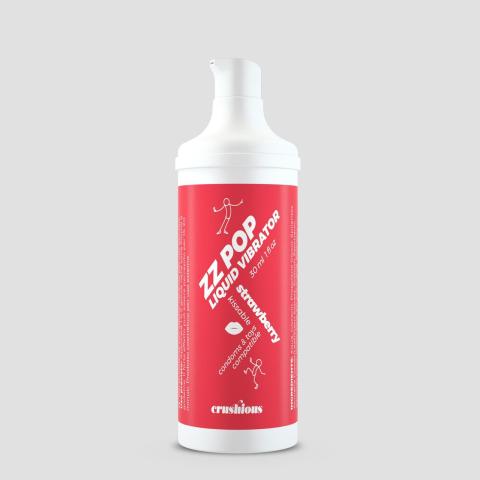 Wibrujące krople do seksu oralnego truskawka 30 ml