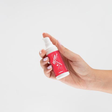 Wibrujące krople do seksu oralnego truskawka 30 ml