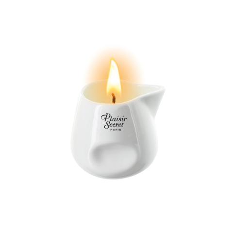 Czekoladowa świeca do masażu 80 ml – naturalny wosk roślinny, ceramiczne naczynie