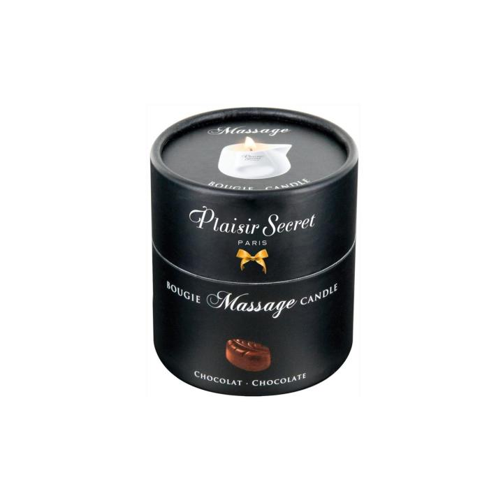 Czekoladowa świeca do masażu 80 ml – naturalny wosk roślinny, ceramiczne naczynie