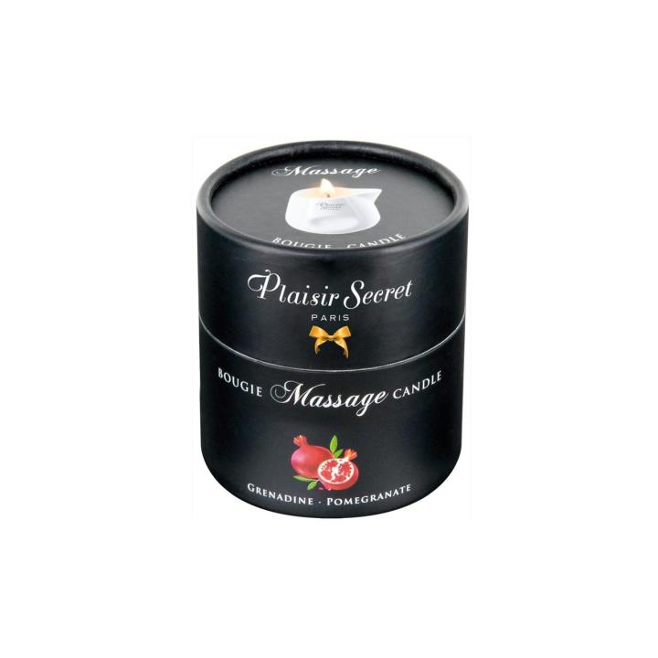 Świeca do masażu granat 80 ml – ciepły olejek, roślinny wosk