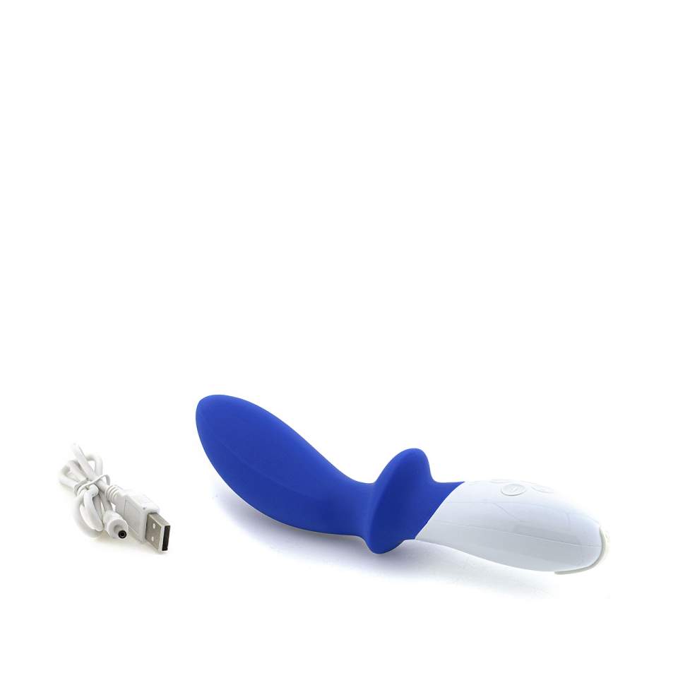 Niebieski silikonowy wibrator klasyczny Loki LELO