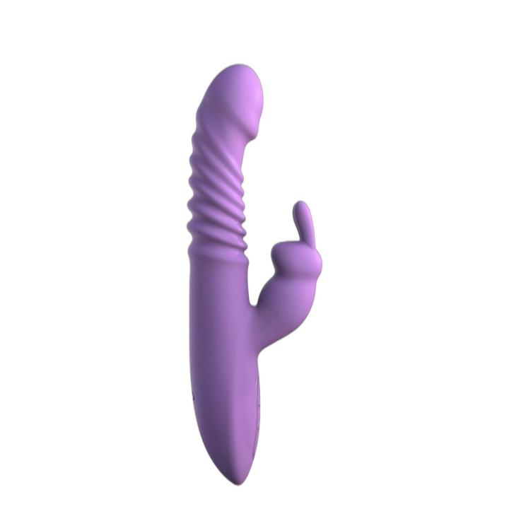 Wibrator króliczek z pchaniem i grzaniem – silikonowy, wodoodporny, usb