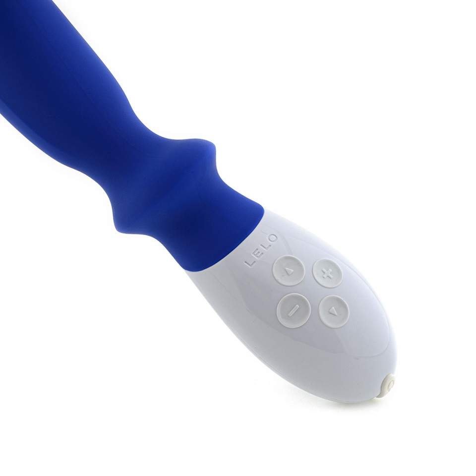 Niebieski silikonowy wibrator klasyczny Loki LELO