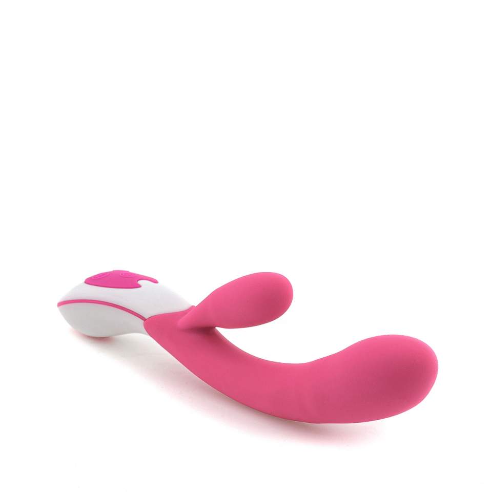 Różowy silikonowy wibrator króliczek sterowany głosem