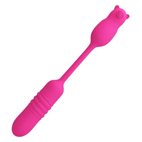 Silikonowy stymulator z posuwem i 3 trybami wibracji