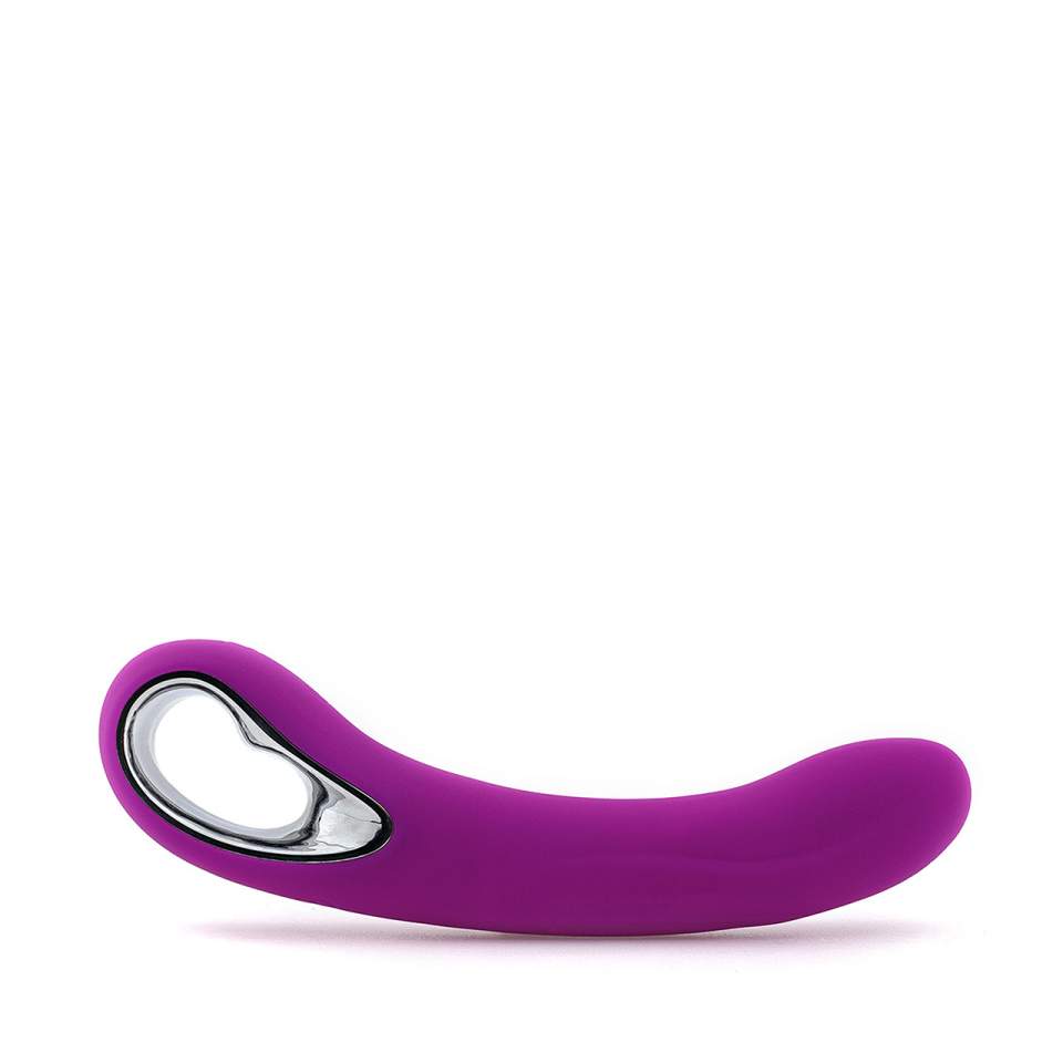 Fioletowy silikonowy wibrator klasyczny z pogrubioną główką